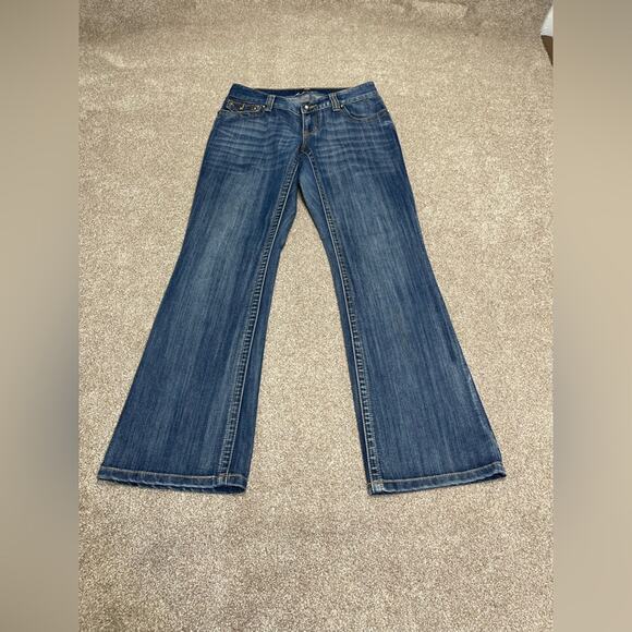 Y2K Faded Inc international concepts curvy fit bootcut jeans sz 4 low rise - Picture 1 of 14